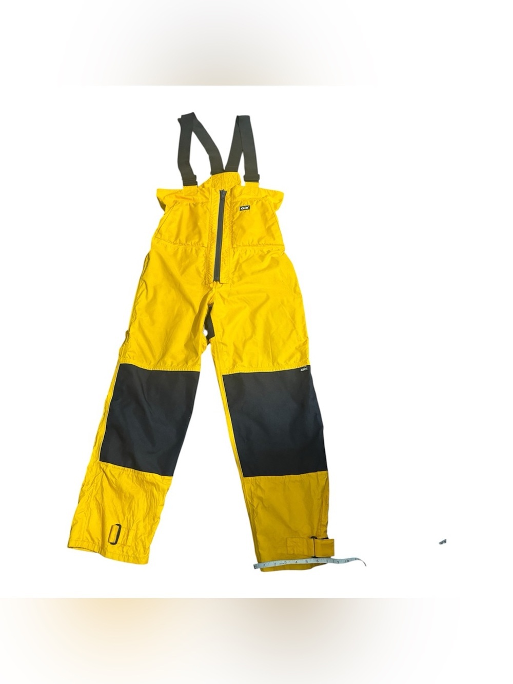 Vintage Gill Waterproof Sailing Bib Overalls Yellow Black Small Fishing Size S - Picture 3 of 16